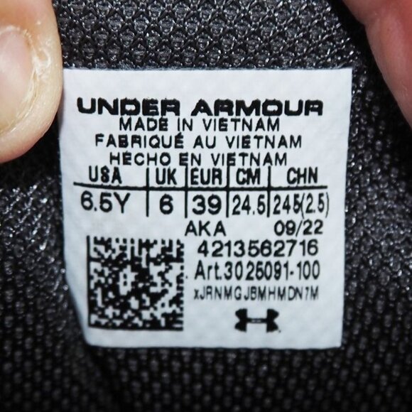 Under Armour Curry 3Z6 Jet Grey Gold Youth 6.5 Women's 8 Basketball 3025091-100 - Picture 10 of 11